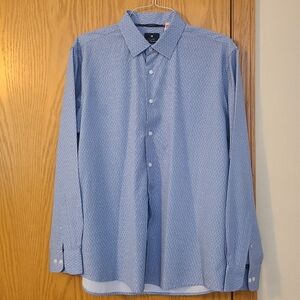 Boss Blue Patterned Shirt